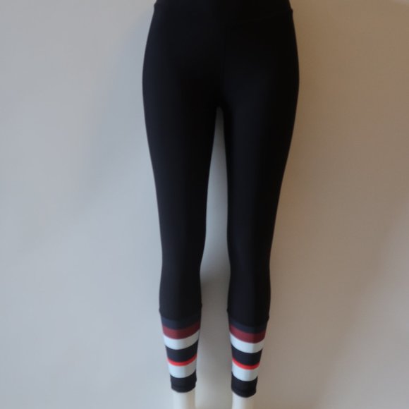 THE UPSIDE SPORT BLACK WHITE RED LEGGINGS 4 * - Picture 5 of 14